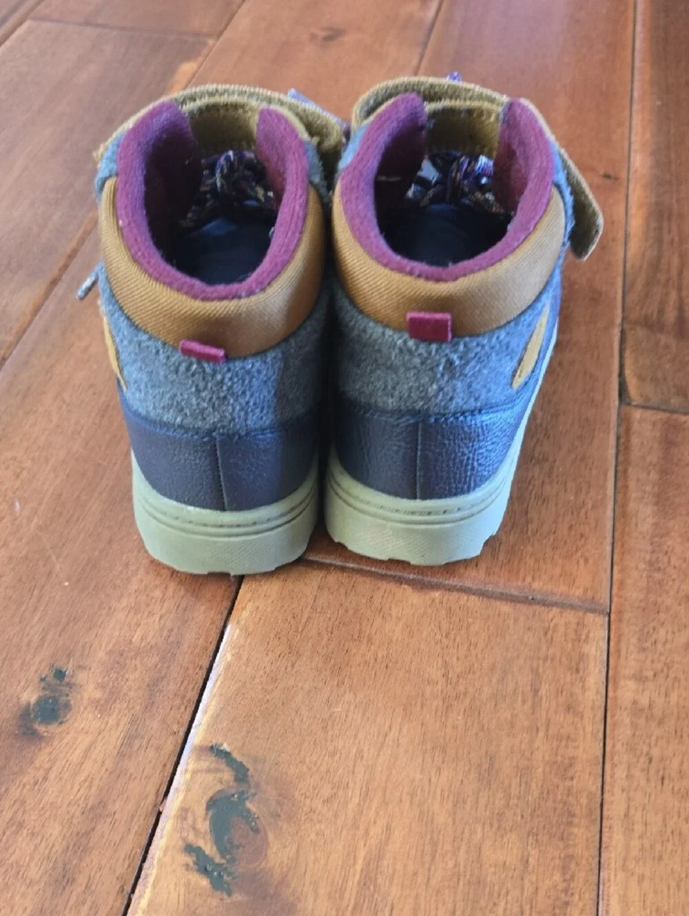 Carter's Navy and Mustard Kids Lace-Up Ankle Boots